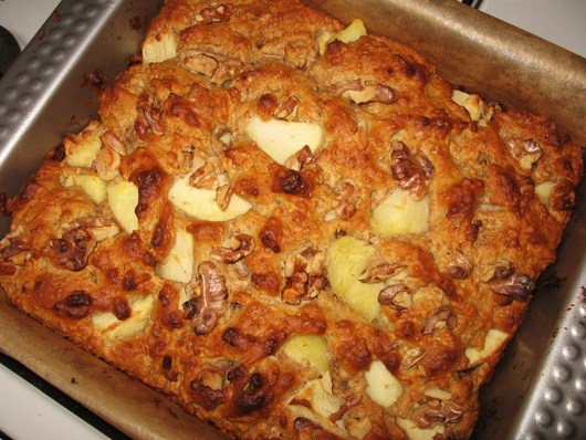 Macrobiotisch recept: appel-walnootcake