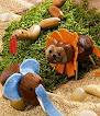 Herfst knutselen met kastanjes, eikels en dennenappels