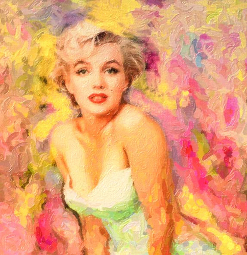 Norma Jeane Baker en haar spiegelbeeld Marilyn Monroe